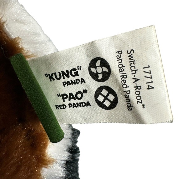 Wild Republic Kung Panda Pao Red Panda Switch-A-Rooz Reversible Plush 2014 - Picture 8 of 12